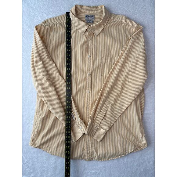 Lucky Brand Dungarees Button Front Shirt Size XL Gene Montesano Striped Cotton - Picture 4 of 7